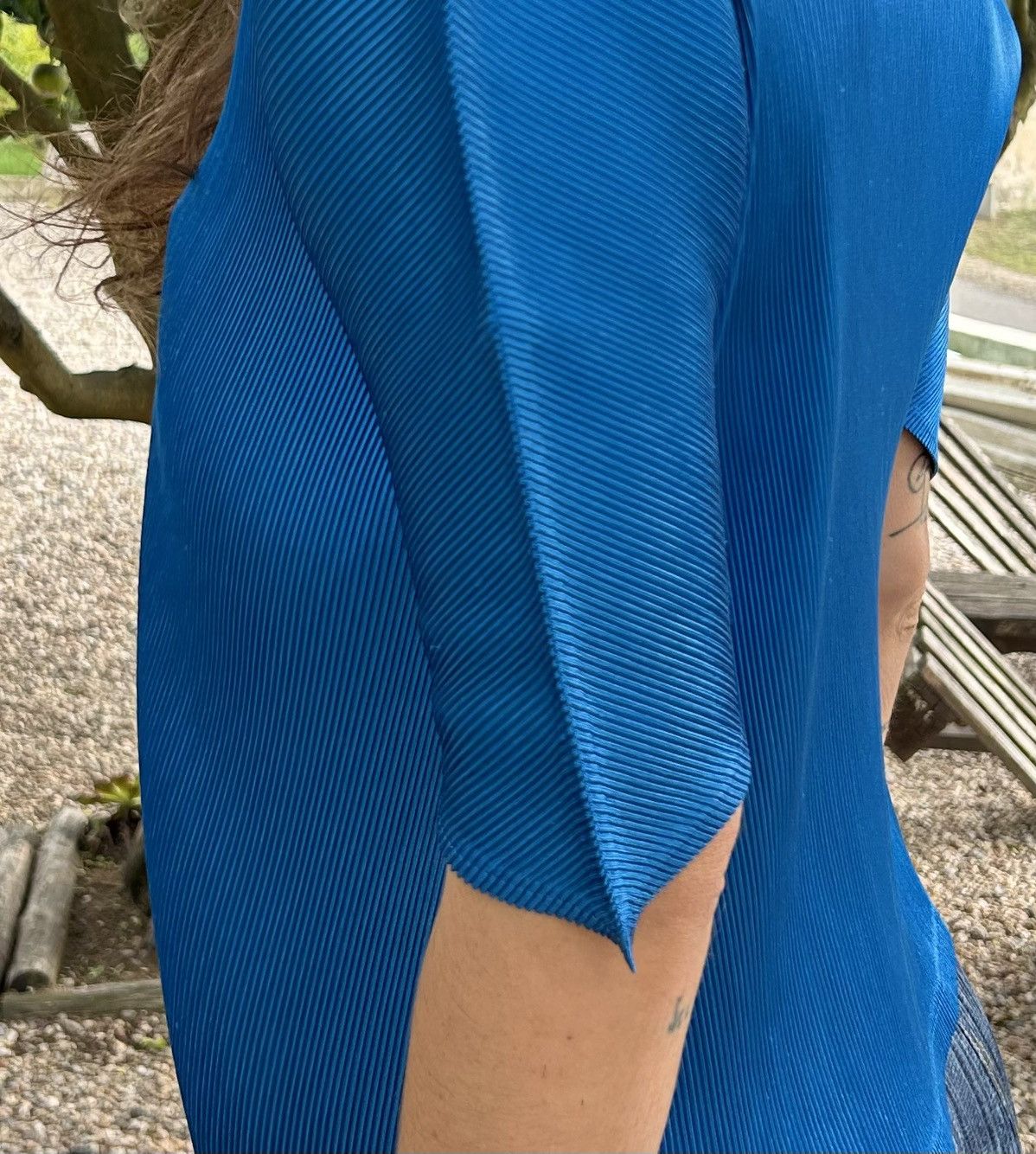 Issey Miyake × Pleats Please Issey Miyake Issey Miyake Pleats Please Metallic Blie Size M / US 6-8 / IT 42-44 - 3 Thumbnail