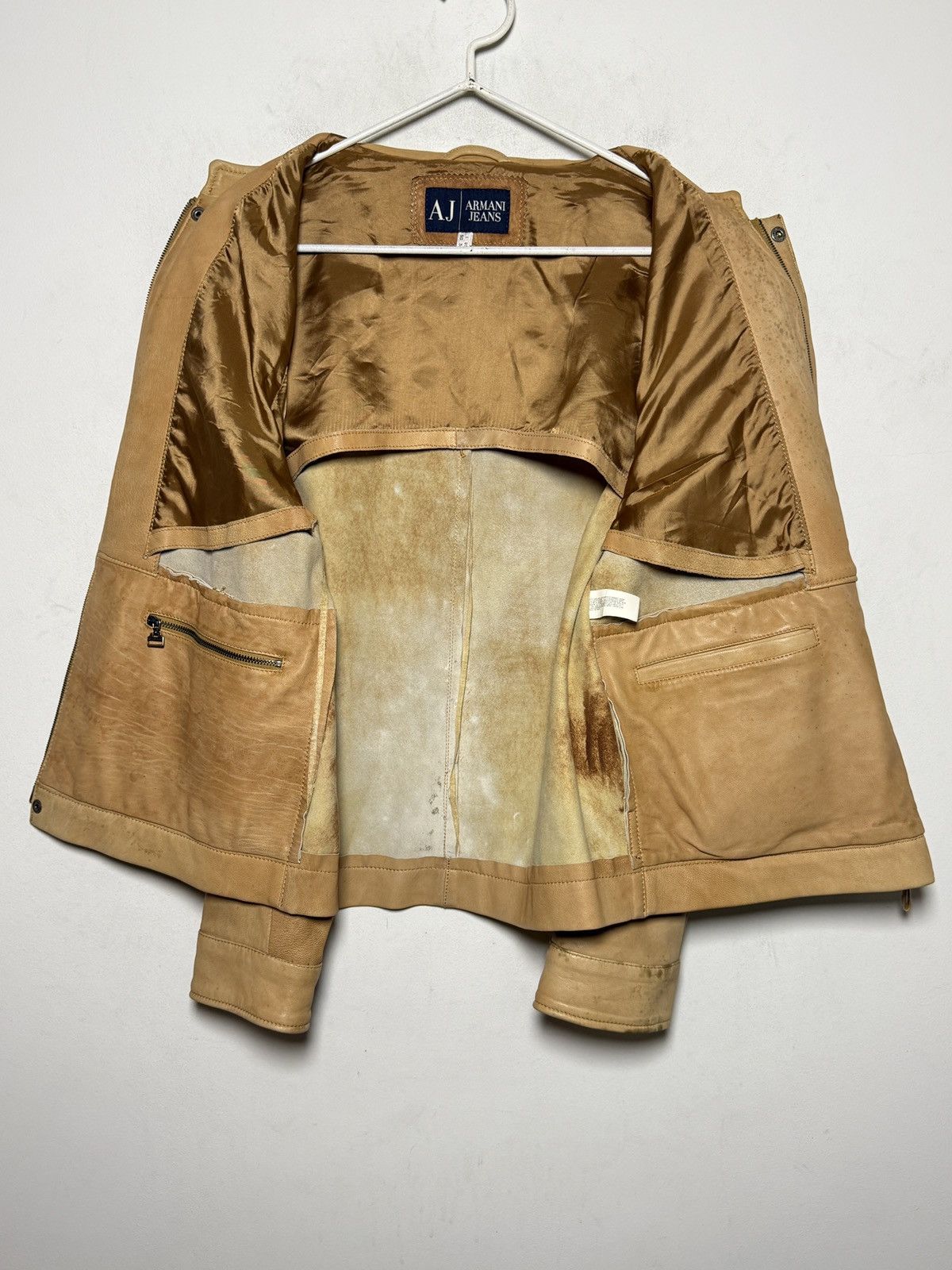 Giorgio Armani Armani Jeans y2k leather jacket Size US M / EU 48-50 / 2 - 9 Thumbnail