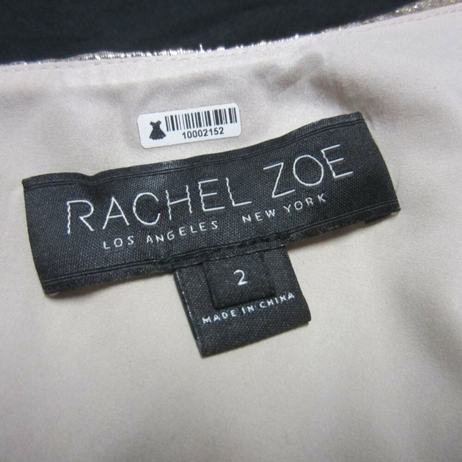 Rachel Zoe Rachel Zoe Silver One Shoulder Metallic Silk Blend Mini 2 Size XS / US 0-2 / IT 36-38 - 3 Thumbnail