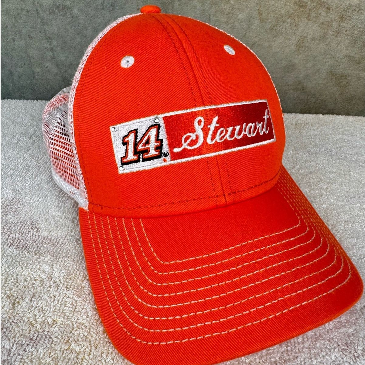 Bass Pro Shops × NASCAR VTG Nascar Bass Pro Shops Trucker Hat Tony Stewart Size ONE SIZE - 4 Thumbnail