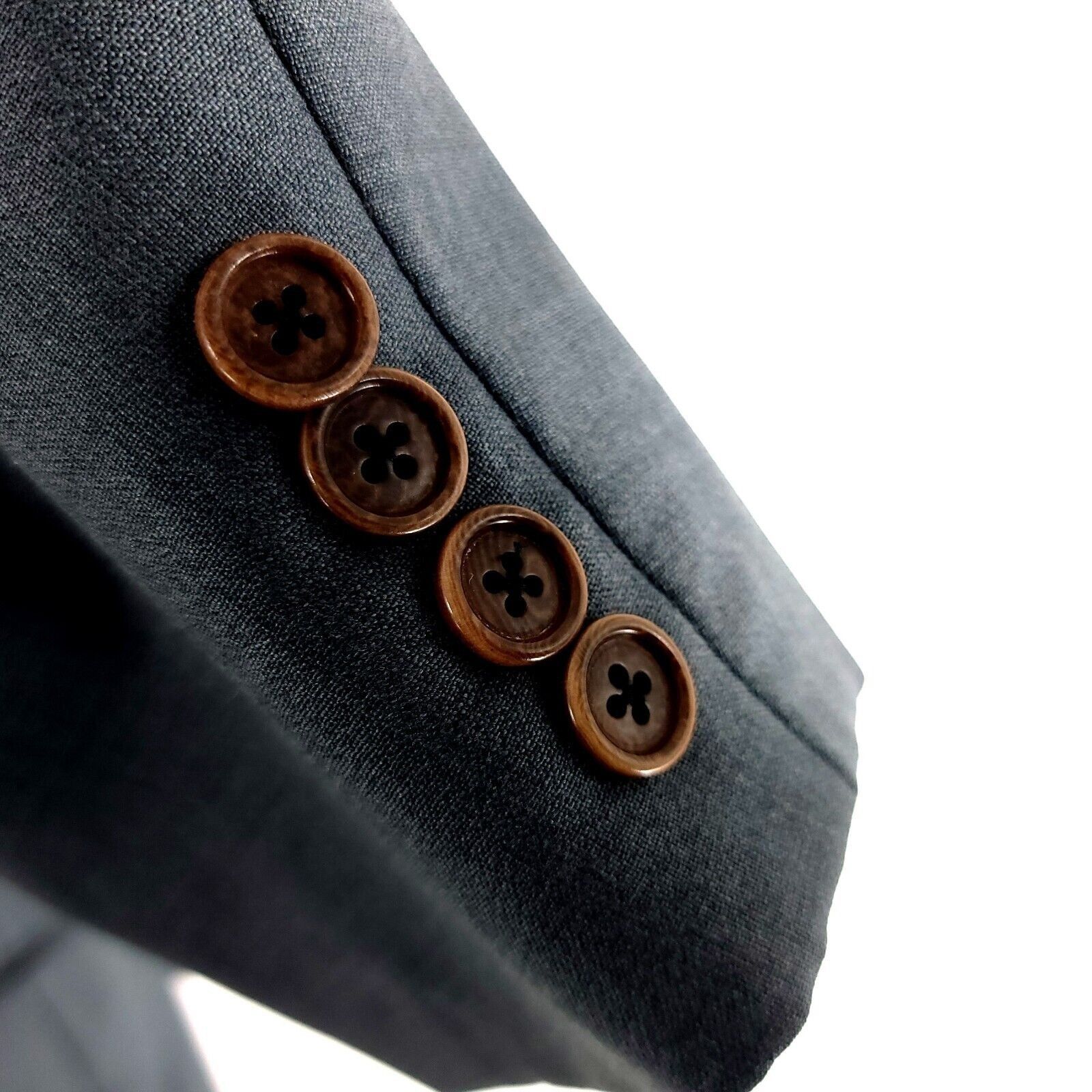 Hugo Boss Hugo Boss Einstein Wool 3 Button Blazer 48L Gray Blue Basket Size 48L - 4 Thumbnail