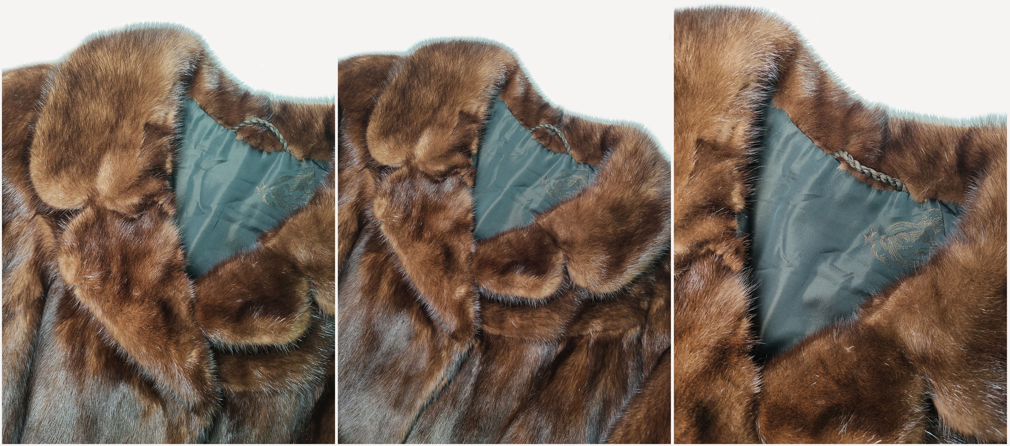 Other MEISTER KLASSE _ FEINE AUSLESE _ LUX _ BROWN _ 100% MINK FUR Size M / US 6-8 / IT 42-44 - 4 Thumbnail