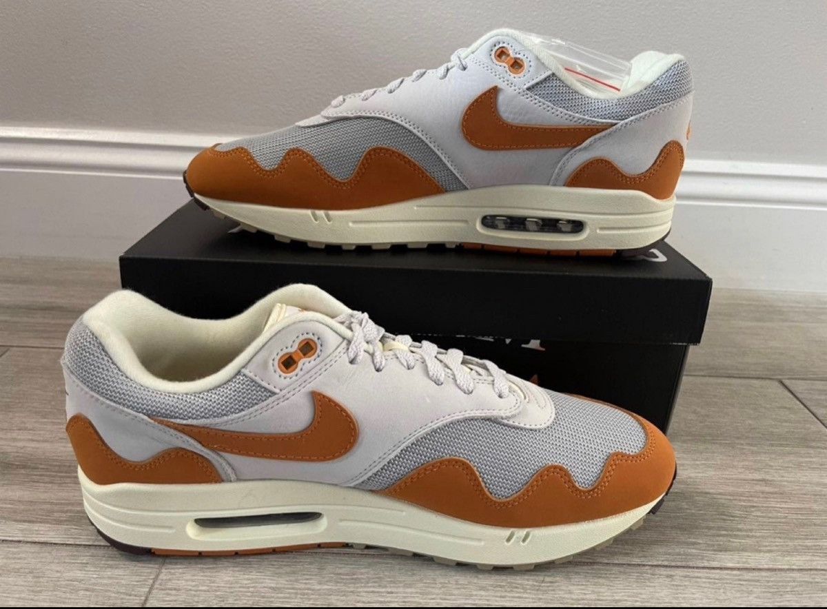 Nike × Patta Patta Nike Air Max 1 Monarch Metallic Silver Platinum Sz 12 Size US 12 / EU 45 - 2 Thumbnail