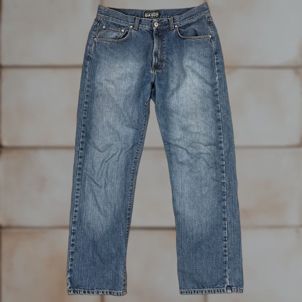 Dolce & Gabbana VINTAGE Dolce & Gabbana Jeans Mens 32x30 Blue Straight Leg Denim Designer 90s Retro Hipster Size US 32 / EU 48 - 1 Thumbnail