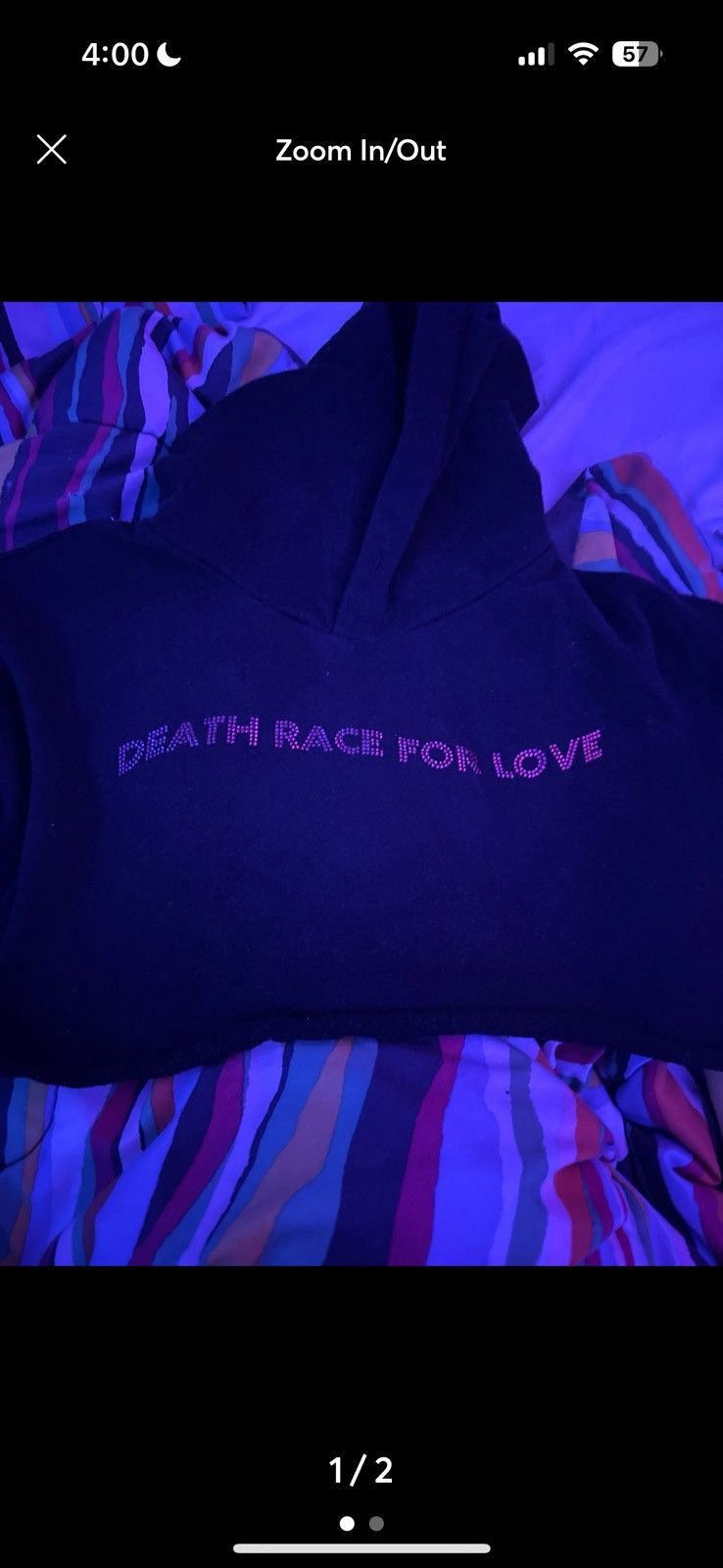 999 Club Death race for love juice WRLD cropped hoodie Size S / US 4 / IT 40 - 1 Thumbnail