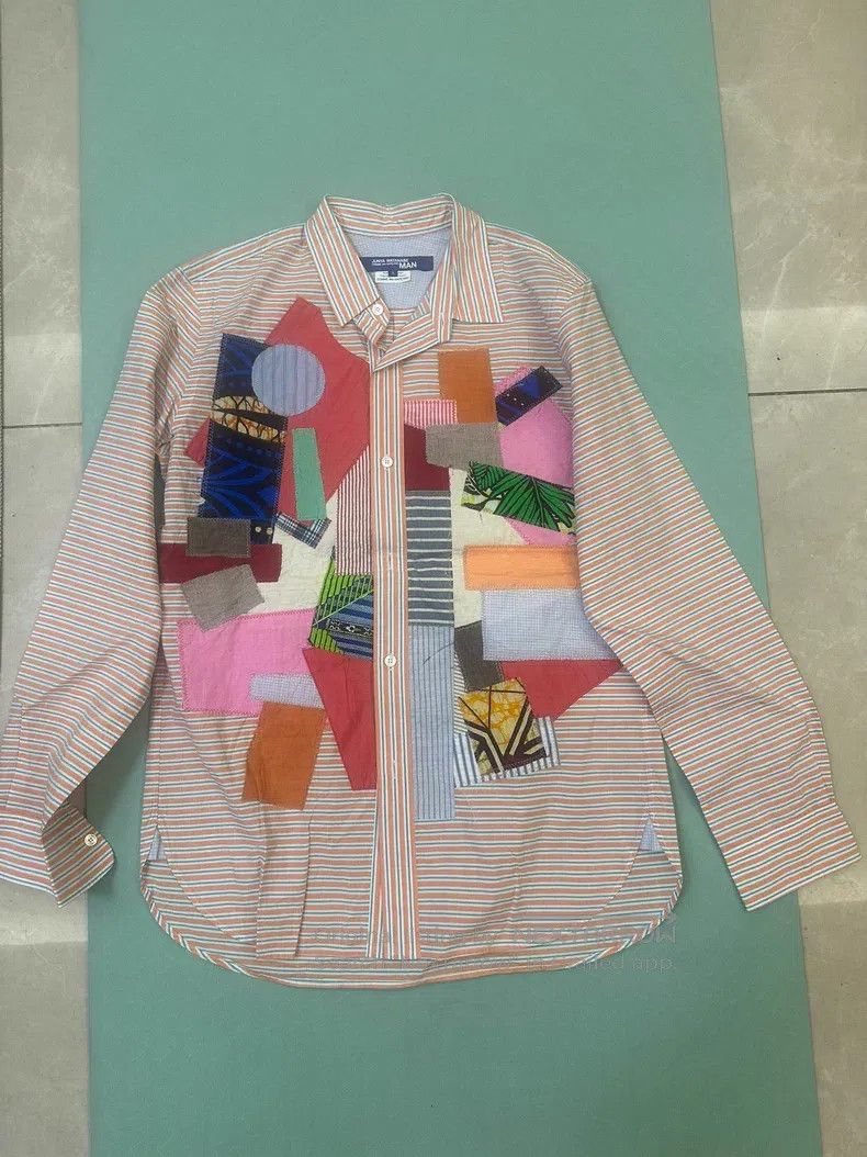 Junya Watanabe JUNYA WATANABE African Print Patchwork Shirt Size US S / EU 44-46 / 1 - 1 Thumbnail