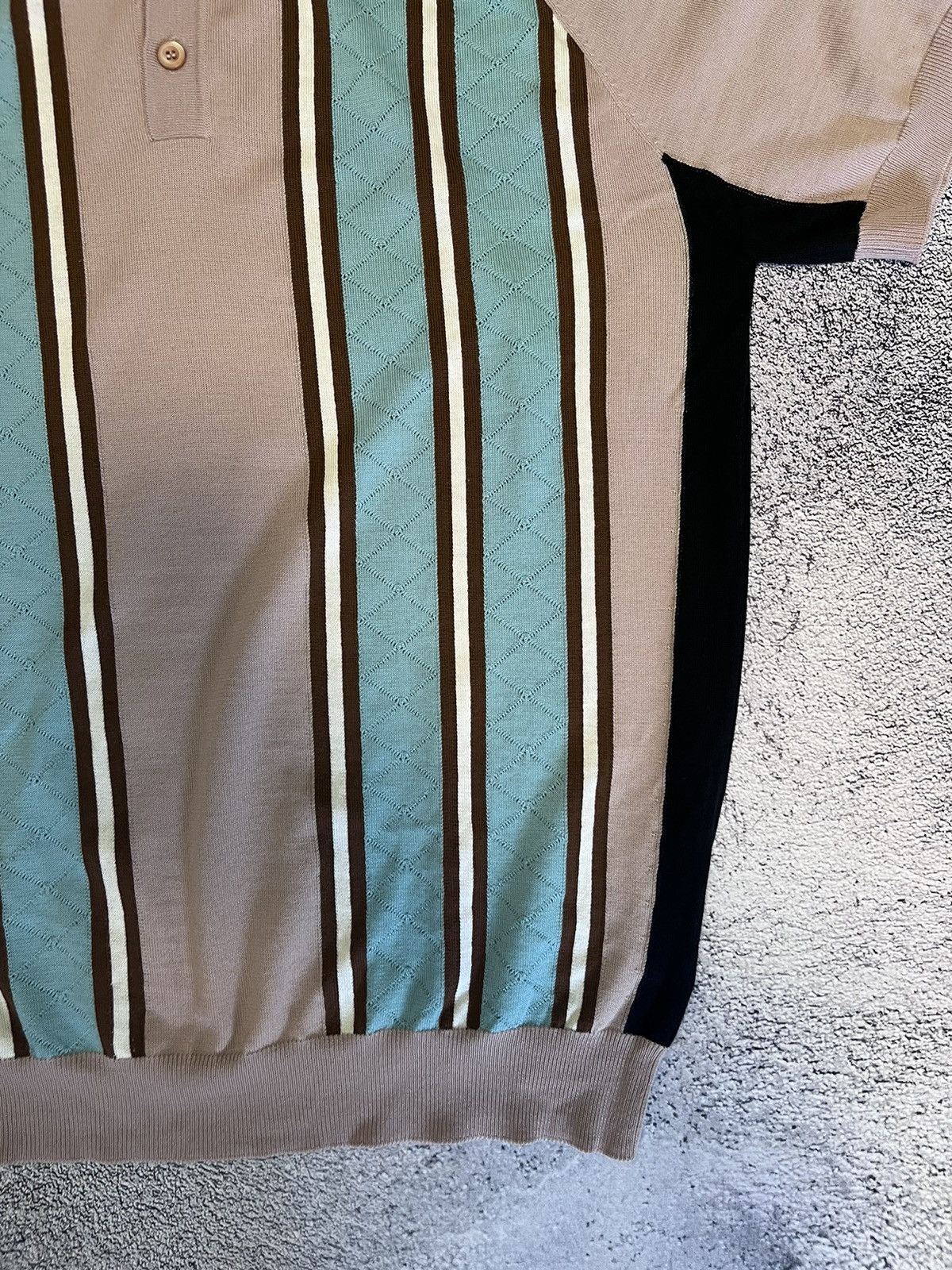 Prada Prada Milano Men’s Polos T- Shirt Rare Striped Knitwear Wool Size US L / EU 52-54 / 3 - 5 Thumbnail