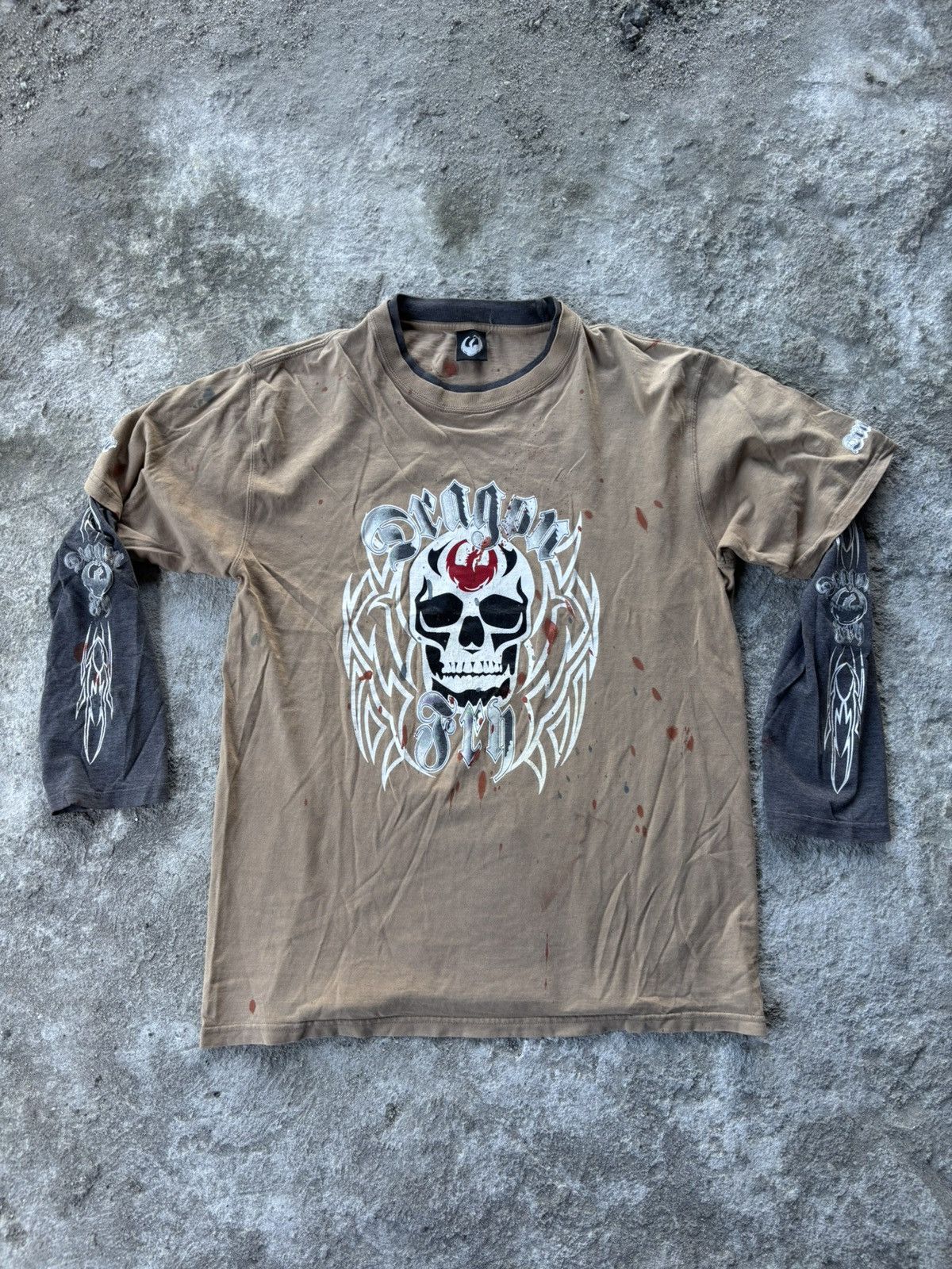 Vintage Dragon Double Sleeve Shirt