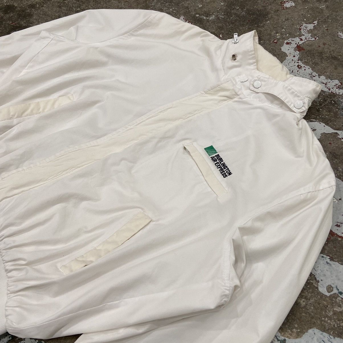 Burlington × Vintage Vintage 1980s White Boxy Jacket Size US XL / EU 56 / 4 - 2 Thumbnail