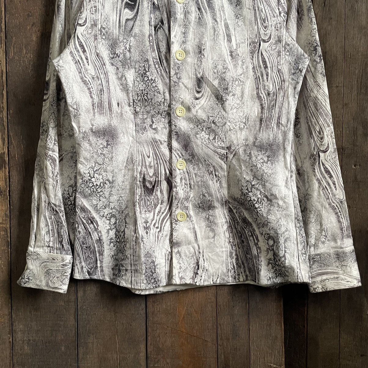 Tornado Mart Vintage Tornado Mart Punk Marble Flower Button Up Shirt Size US M / EU 48-50 / 2 - 4 Thumbnail