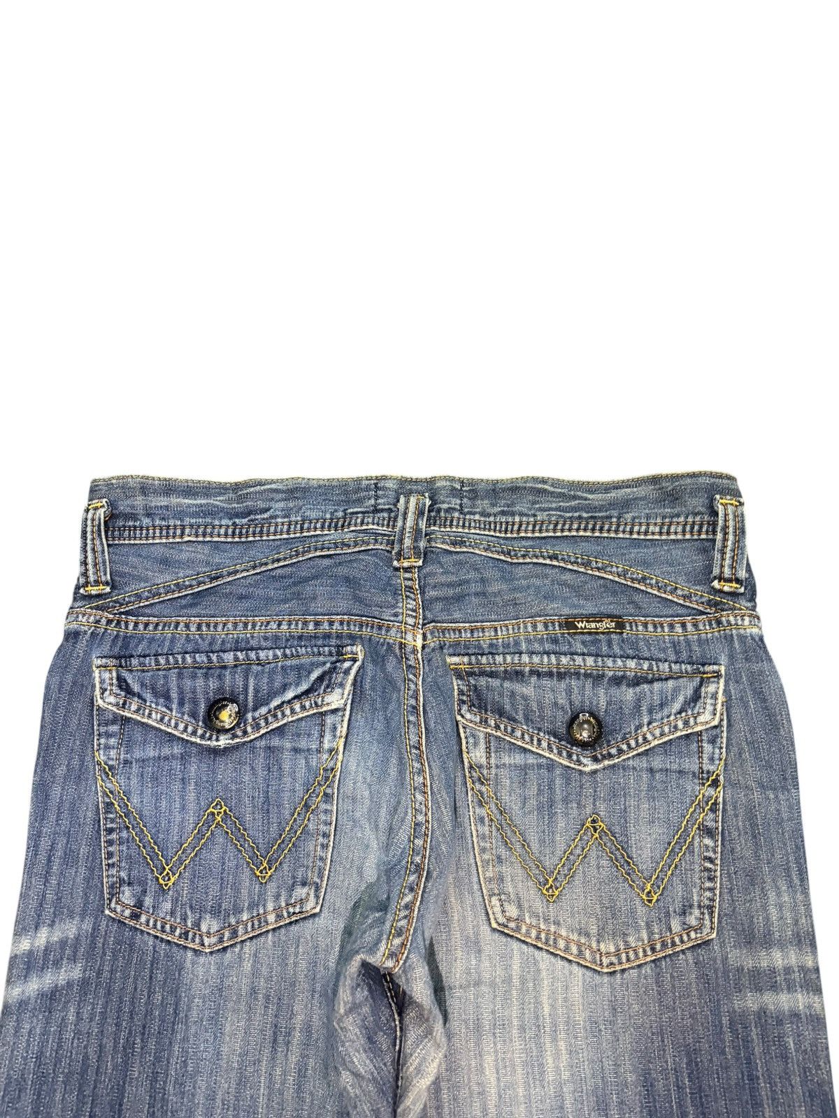 Wrangler Vintage Wrangler Rusty Wash Distress Flare Jeans Size US 32 / EU 48 - 4 Thumbnail