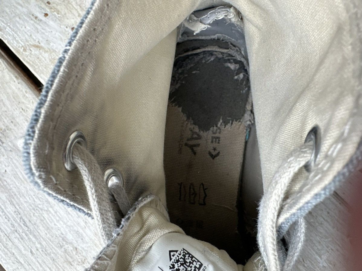 Comme des Garcons × Converse 🚨RARE grey cdg converse BLACK HEART VINTAGE DISTRESS TRUE Size US 6.5 / IT 36.5 - 9 Thumbnail