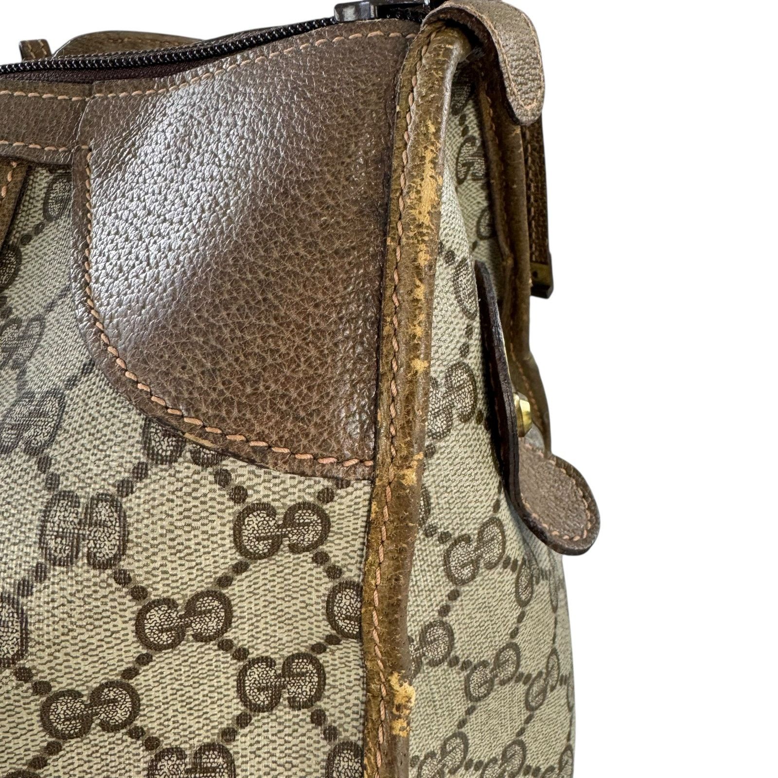 Gucci Gucci Vintage Monogram Sherry Line Travel Bag Size ONE SIZE - 15 Thumbnail
