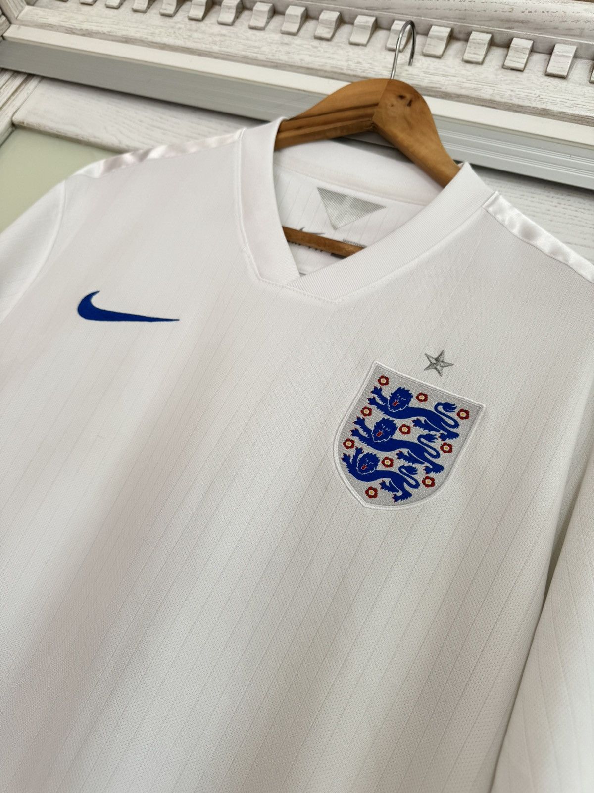 Nike England 2014-2015 Home Soccer Jersey Football Kit Shirt Size US XL / EU 56 / 4 - 6 Thumbnail