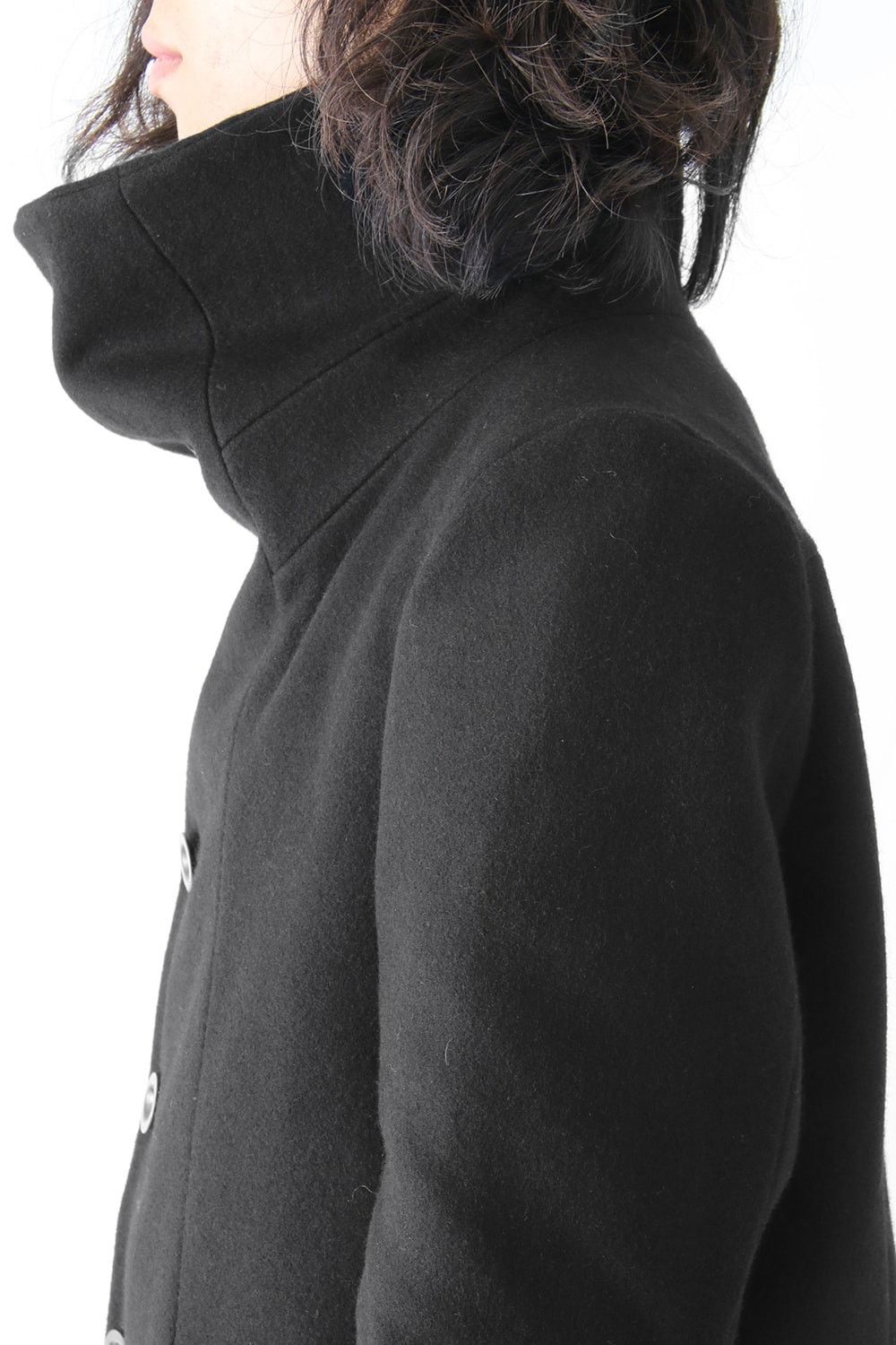 The Viridi-anne 17AW Melton High Neck Coat - JP 2 Fits US M-S Size US M / EU 48-50 / 2 - 24 Thumbnail