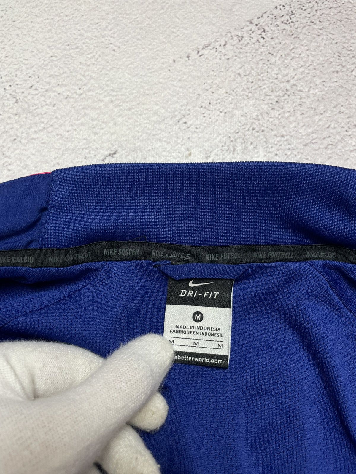 Nike Barcelona Jacket Training Full Zip Mens Football Blue Nike Size US M / EU 48-50 / 2 - 10 Thumbnail