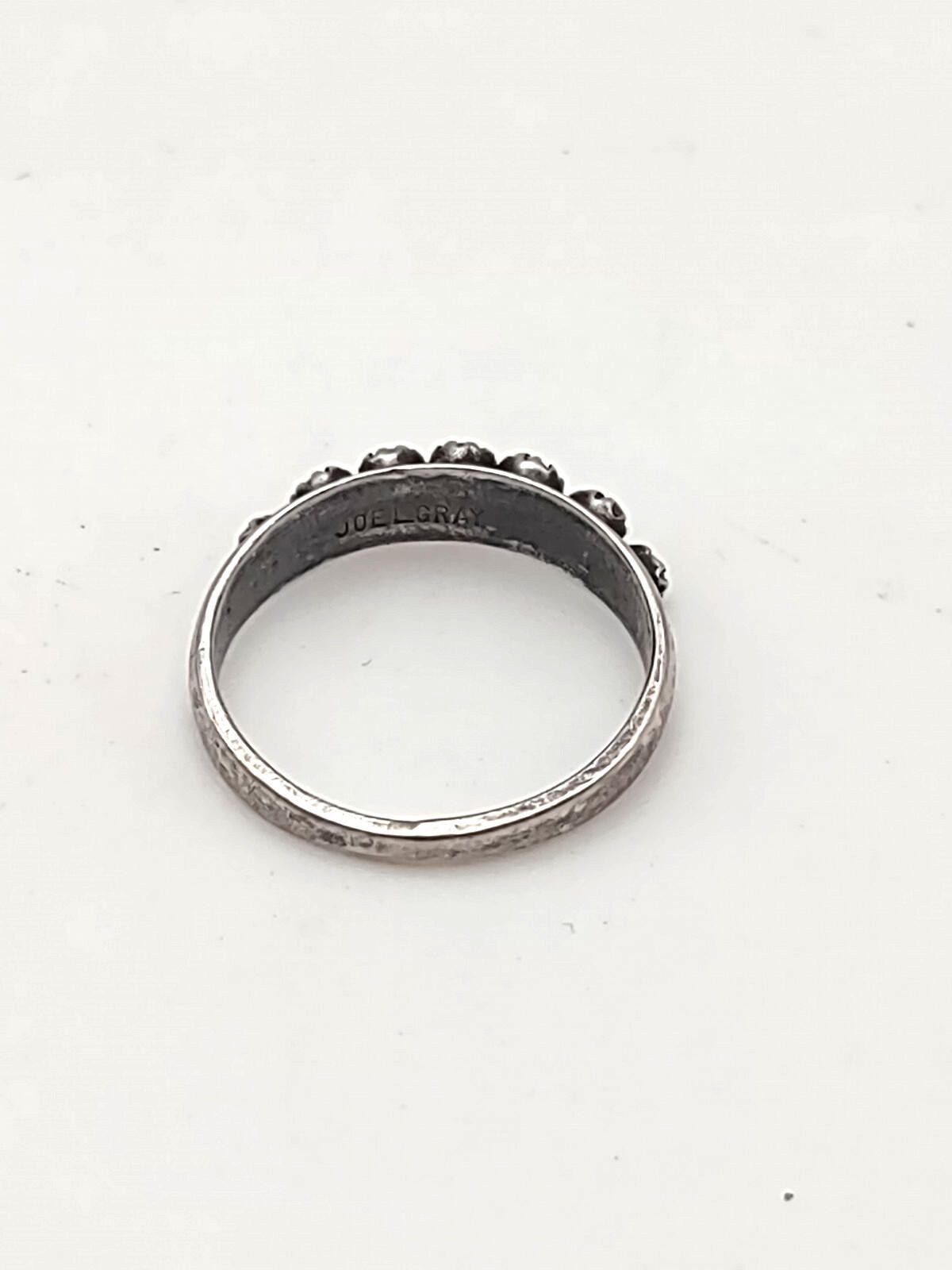 Other Joe L Gray Navajo Sterling Silver Turquoise Row Ring 4.75 Size ONE SIZE - 4 Thumbnail