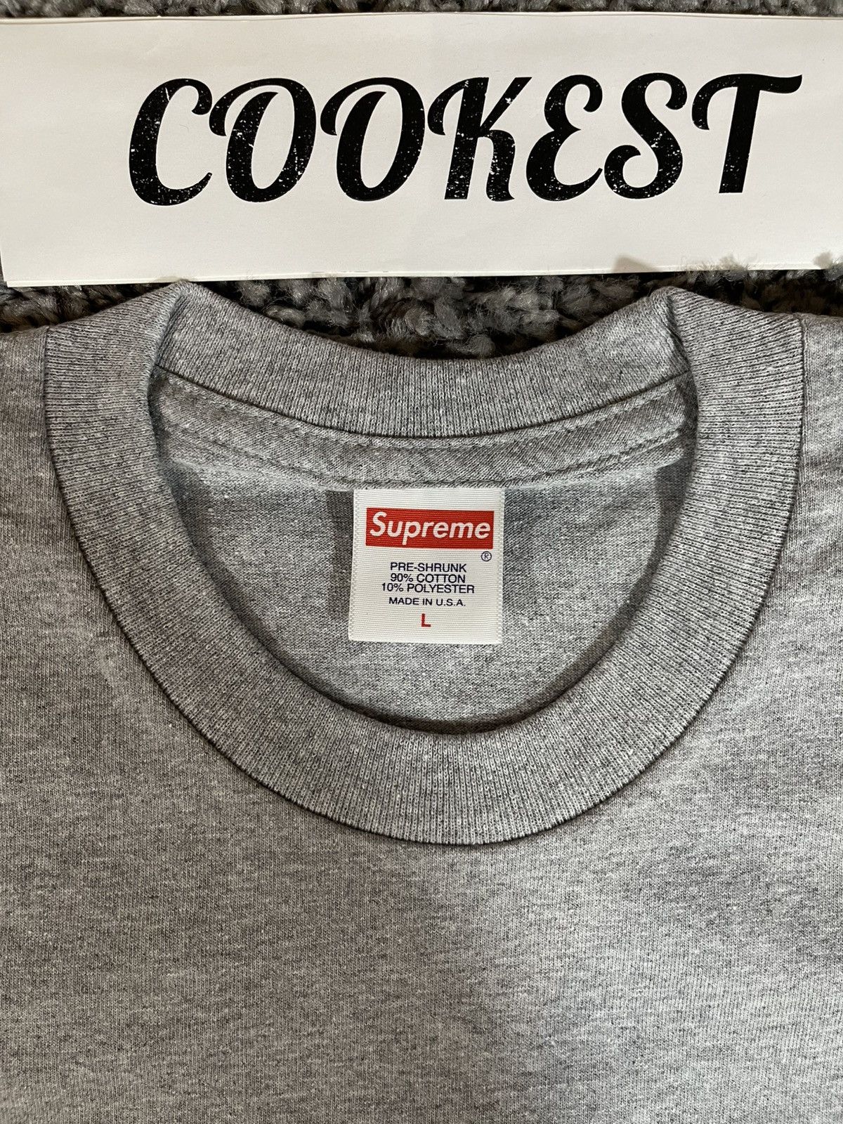 Supreme 2018FW Supreme Luden’s Cherry Candy Throat Drops Tee Grey Size US L / EU 52-54 / 3 - 9 Thumbnail
