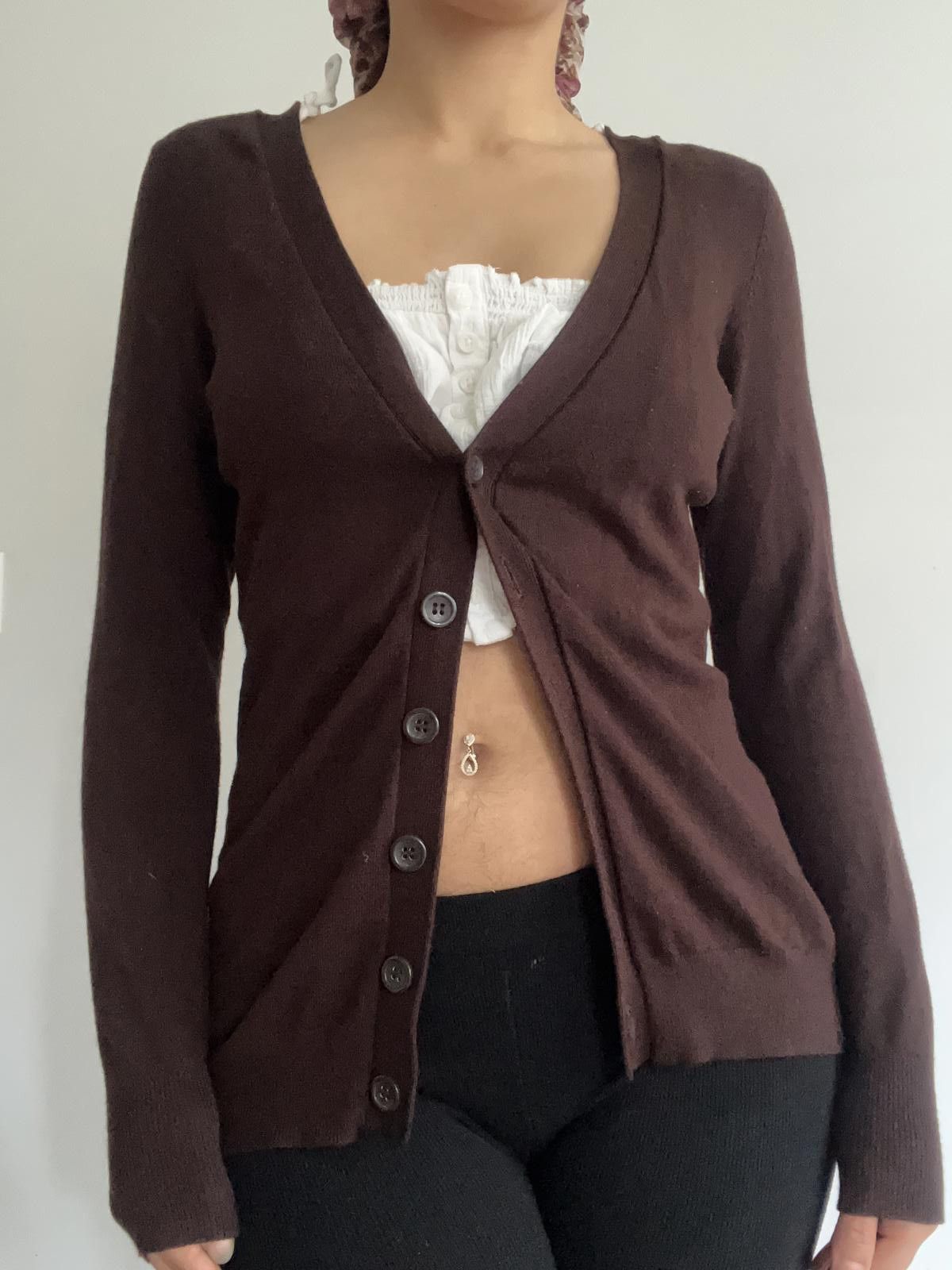 Other Women’s brown button up cardigan Size M / US 6-8 / IT 42-44 - 2 Thumbnail