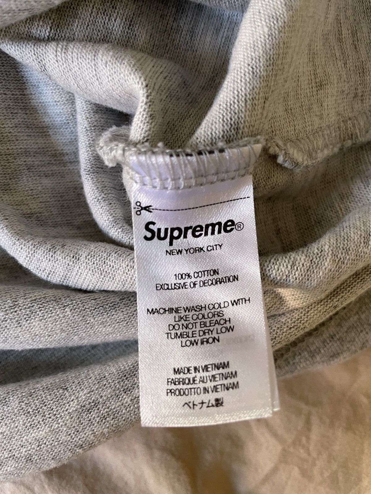 Supreme Supreme Pocket Tee - Gray Size US L / EU 52-54 / 3 - 4 Thumbnail