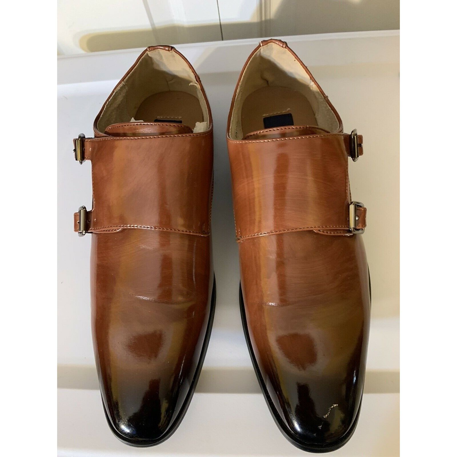 Majestic Majestic Collection Men’s Sz 7 1/2 Dress Shoes, Double Monk Size US 7.5 / EU 40-41 - 3 Thumbnail