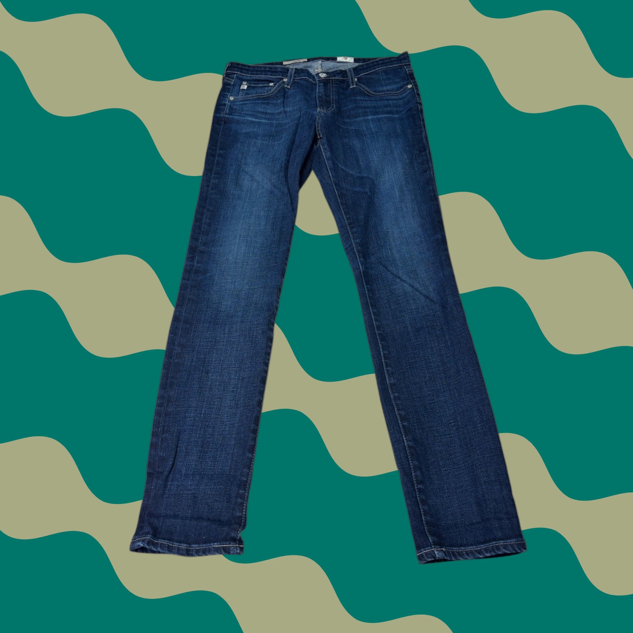 Vintage VINTAGE not included; The Stilt Jeans Dark Wash 29R L29 USA Size 24" / US 00 / IT 34 - 1 Thumbnail