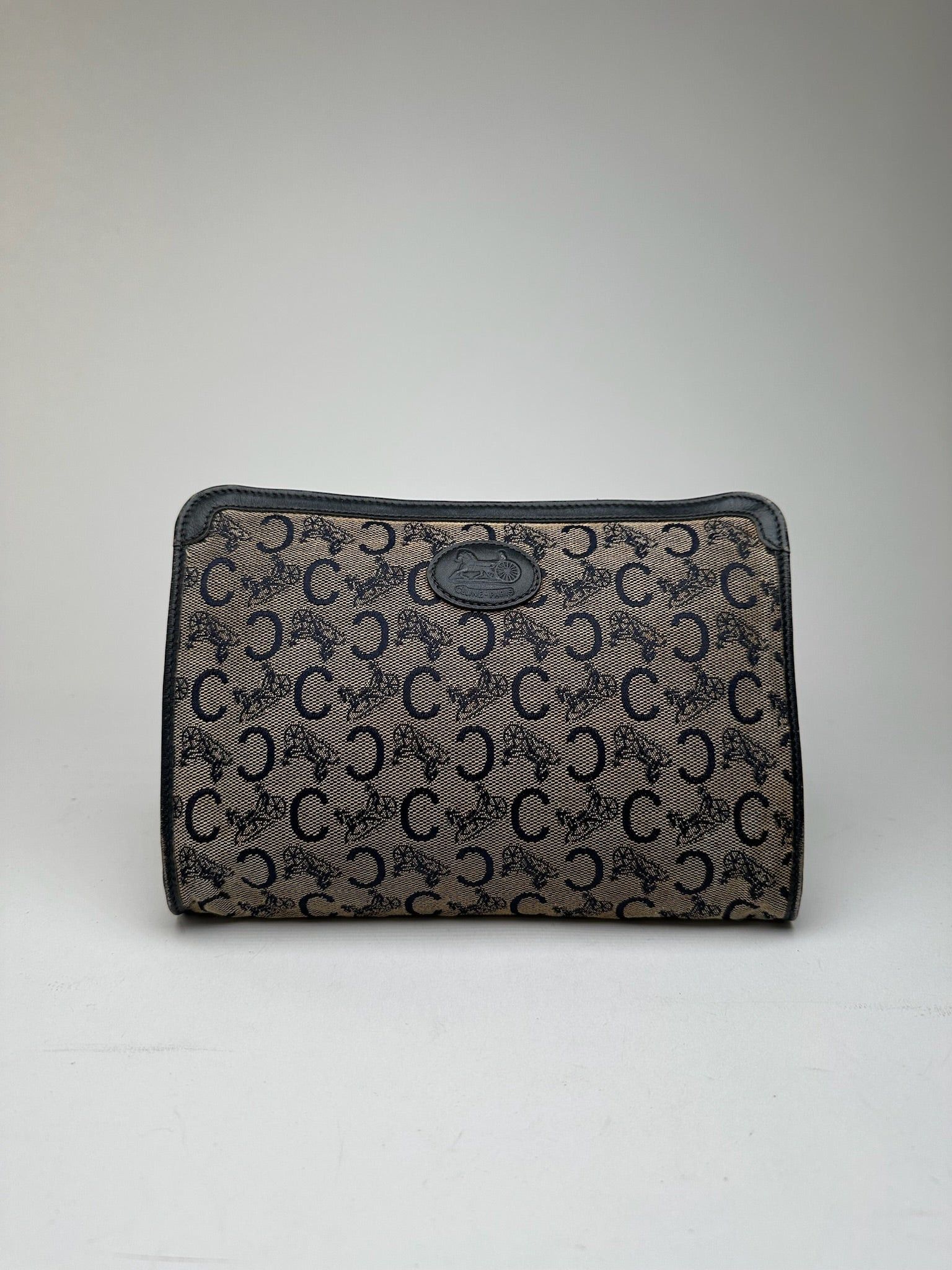 Celine Vintage Macadam Monogram Canvas Leather Clutch Size ONE SIZE - 1 Thumbnail