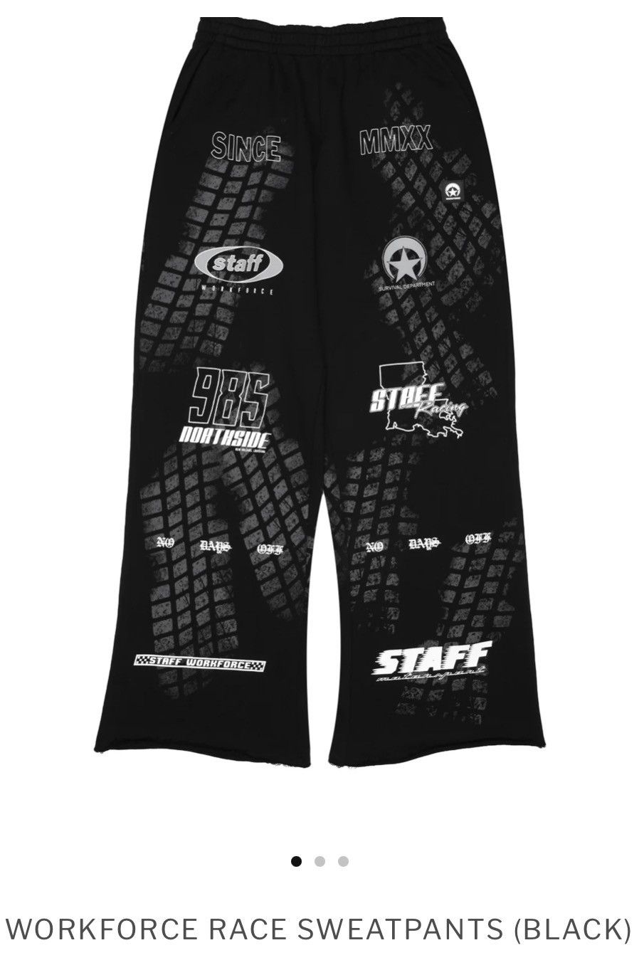 STAFF WORKFORCE StaffWorkforce racing sweats Size US 31 - 1 Thumbnail