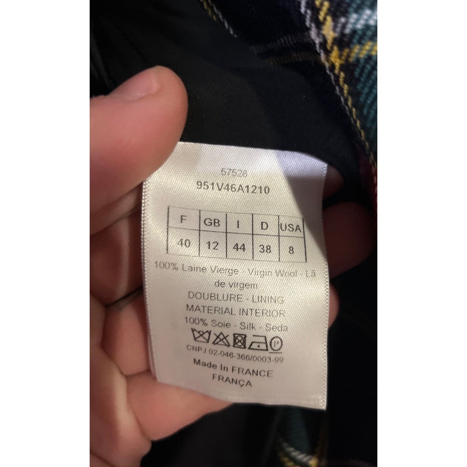 Dior Christian Dior 2019 Tartan Fitted Wool Jacket Sz 40 Size M / US 6-8 / IT 42-44 - 6 Thumbnail