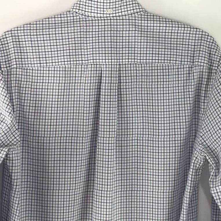 Brooks Brothers Brooks Brothers Mens Dress Shirt M Button-Down Checkered Pocket Long Sleeve Blue White Size 40R - 7 Thumbnail