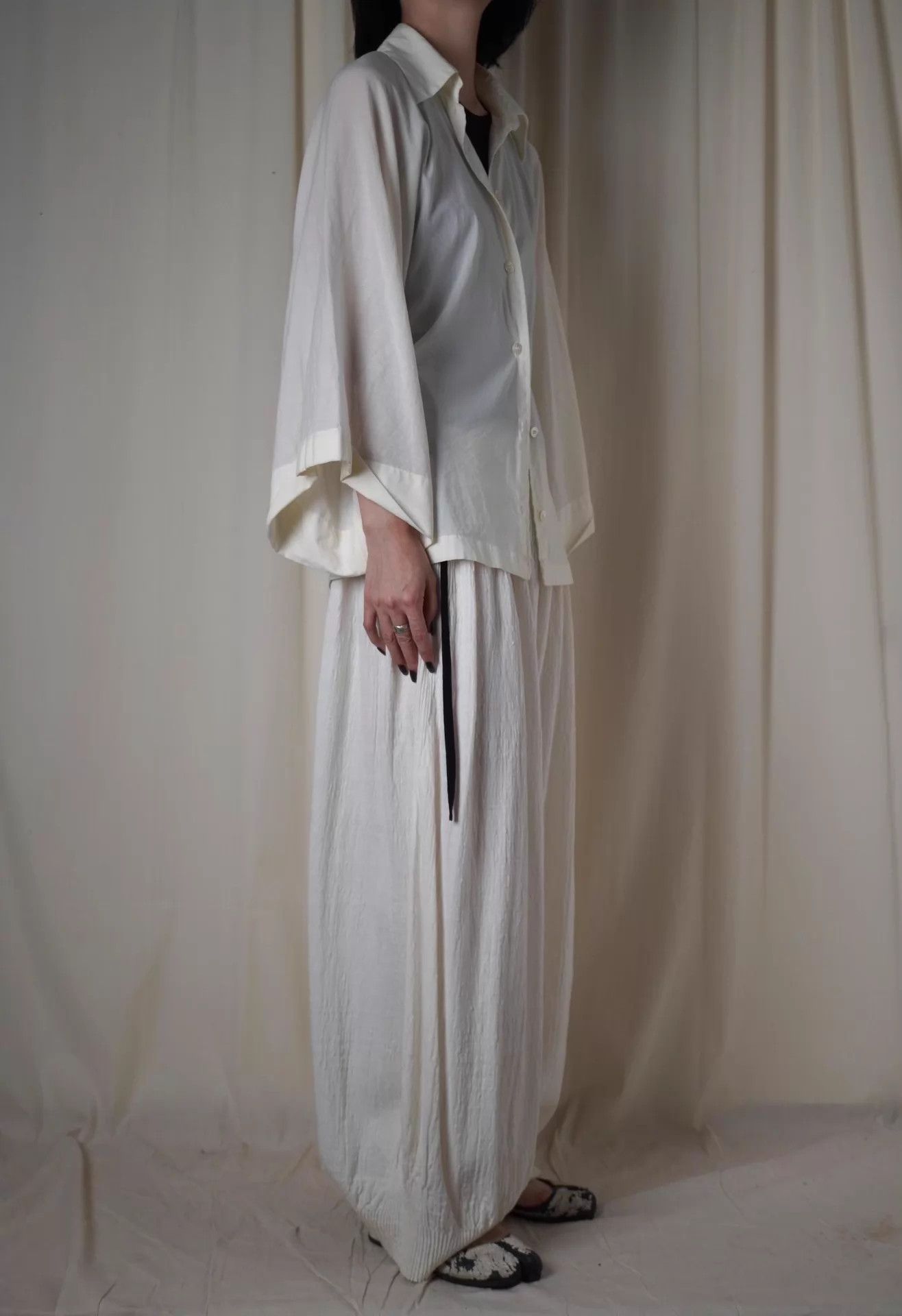 Ann Demeulemeester Ann Demeulemeester 90s Stretch Cotton Shirt/Jacket OS Size ONE SIZE - 5 Thumbnail