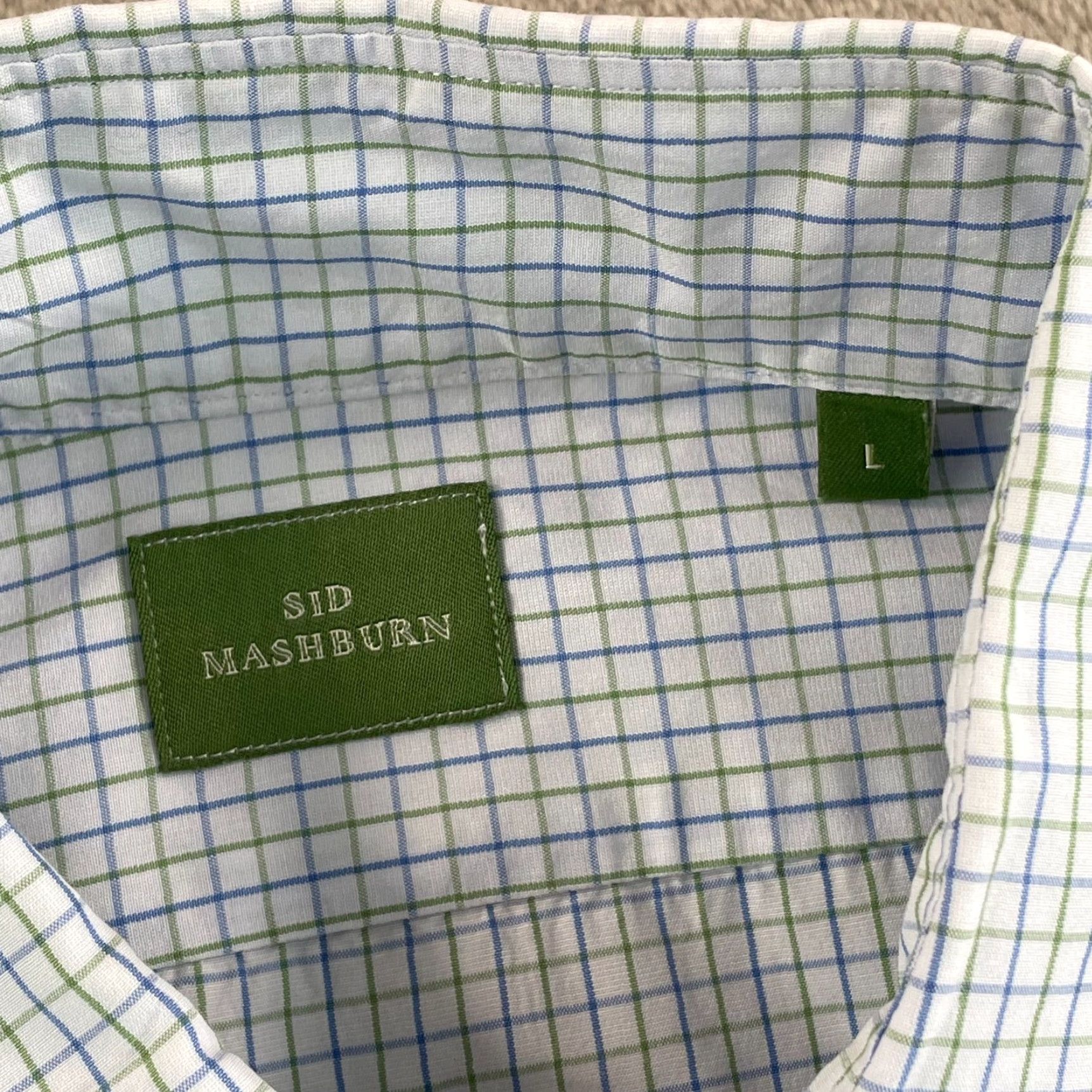 Sid Mashburn Sid Mashburn Sport Shirt Men L White Shade Blue Green Check Poplin NWOT 75 Shirt Men L White Shade Blue Green Check Poplin NWOT 75 Size US L / EU 52-54 / 3 - 2 Thumbnail