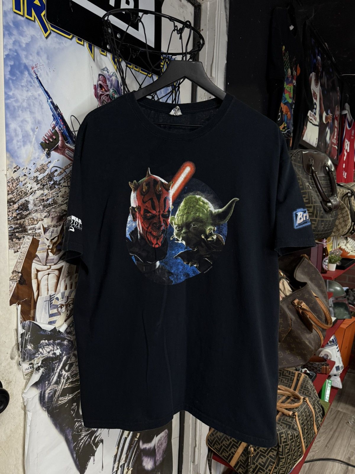 Vintage Yoda Darth Maul T-Shirt Adult Size Large