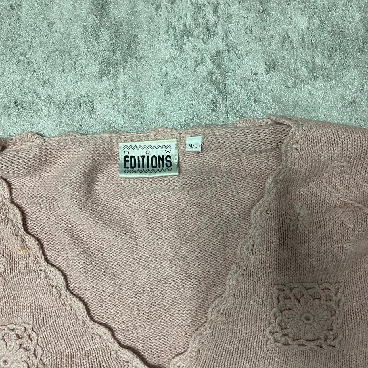Other Cream and pink embroidered floral cardigan Size S / US 4 / IT 40 - 3 Thumbnail