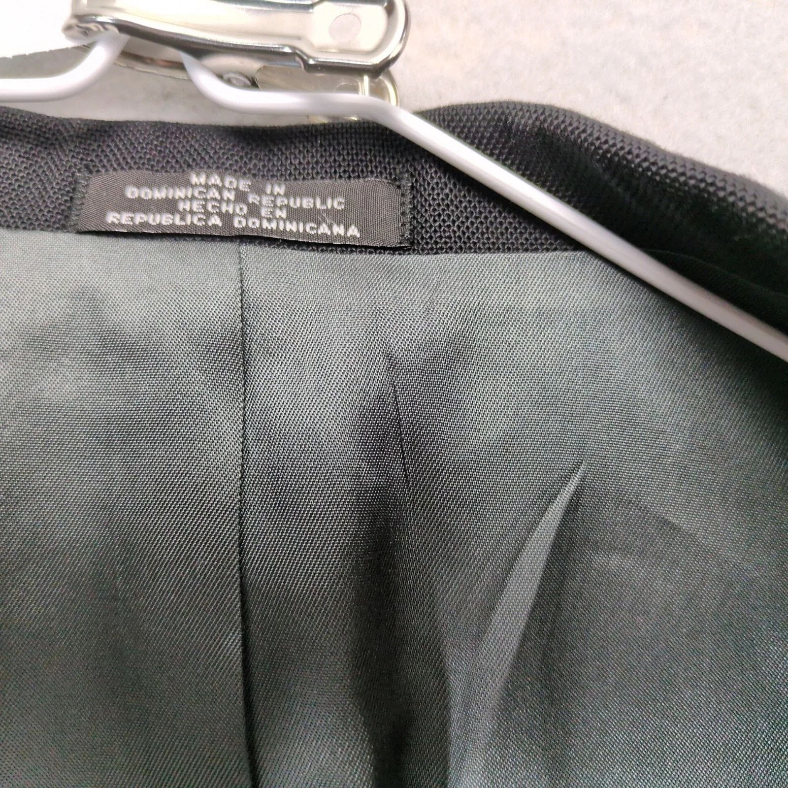 Stafford Stafford Black Textured Blazer 42R Wool Blend Sports Coat Size 42R - 5 Thumbnail