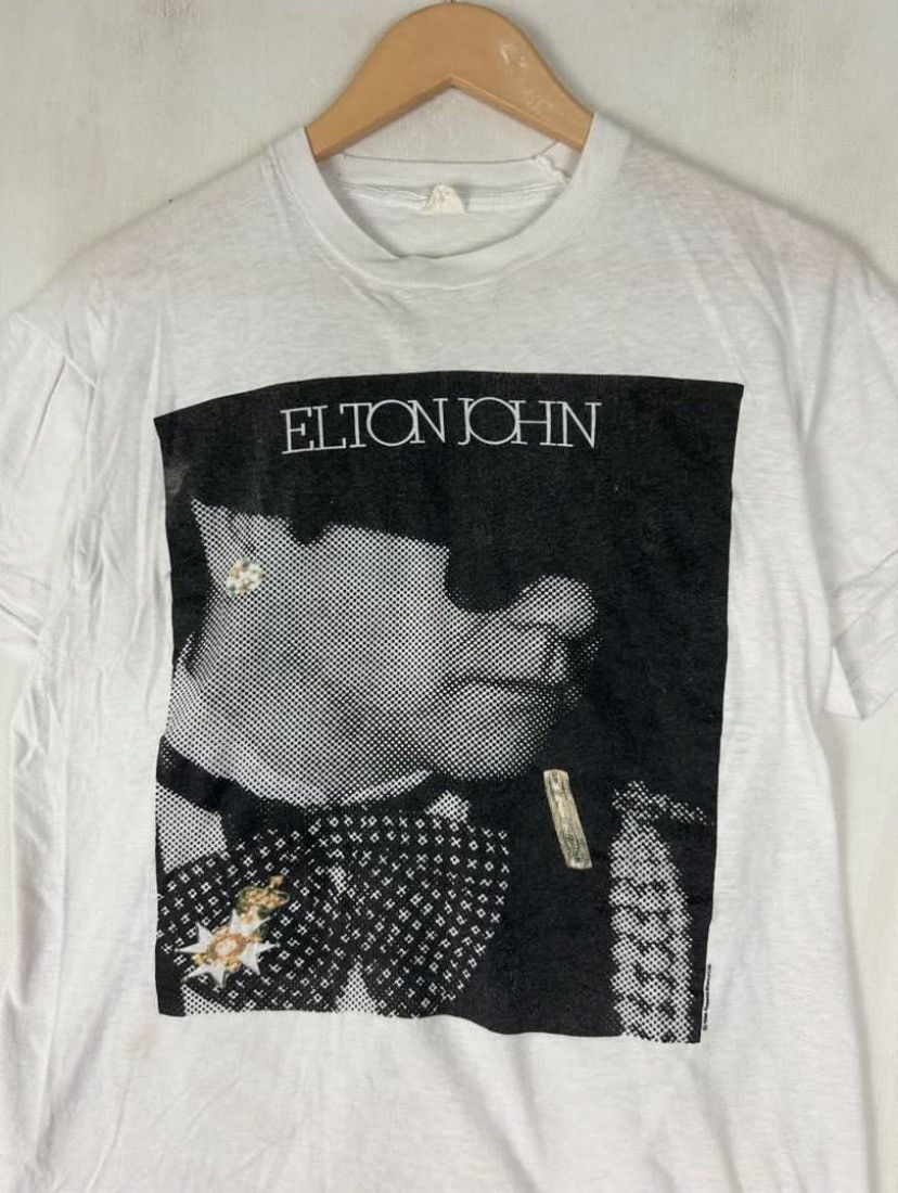 Band Tees × Vintage Vintage 80s Elton John World Tour 1986/87 / English Singer Size US M / EU 48-50 / 2 - 4 Thumbnail