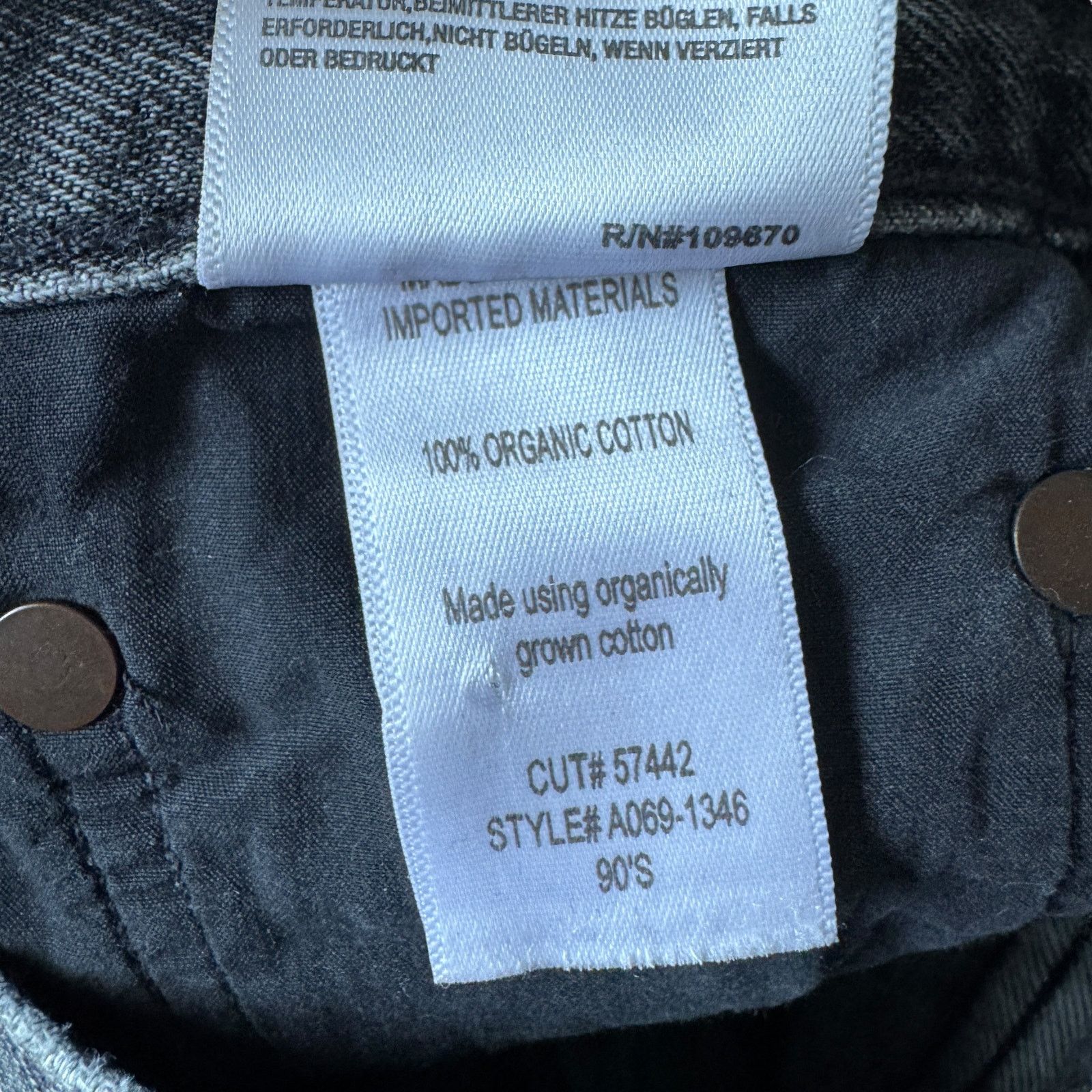 Agolde AGOLDE 90's Mid Rise Loose Jean Outline Wash Distressed Gray Size 24" / US 00 / IT 34 - 6 Thumbnail
