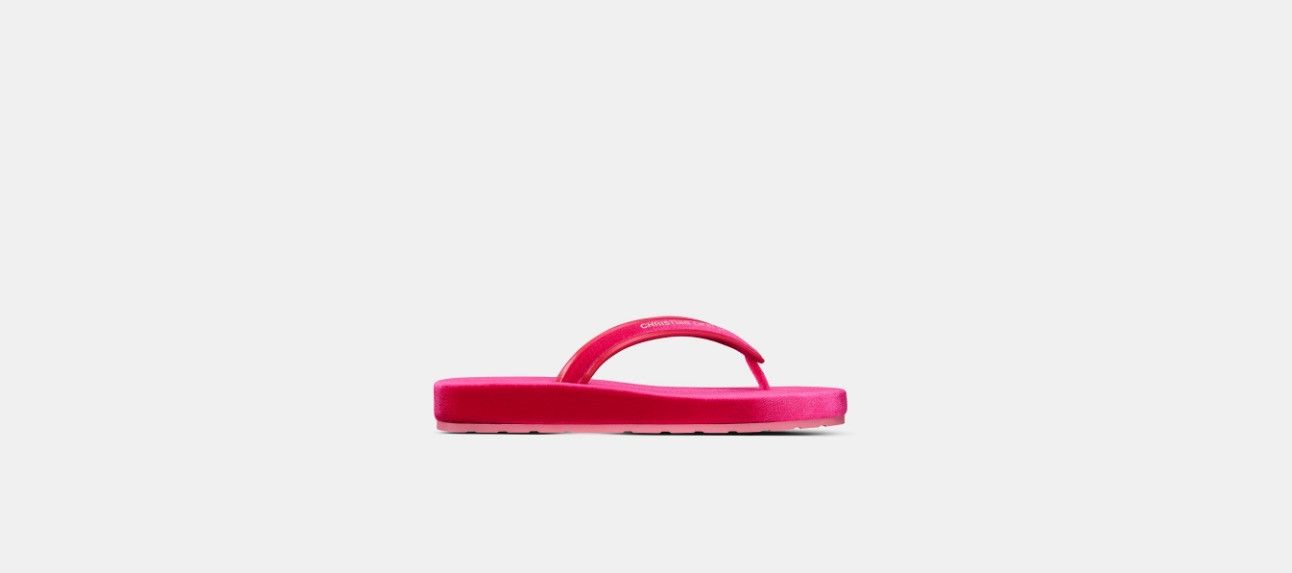 image of Dior O1W1Db10524 Thong Sandal In Rani Pink, Women's