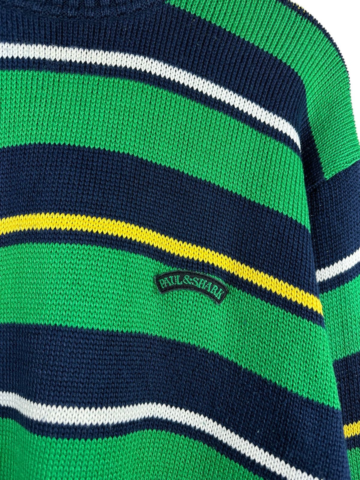 Paul & Shark × Vintage Vintage Paul & Shark Yachting Striped Knit Sweater Size US XXL / EU 58 / 5 - 4 Thumbnail