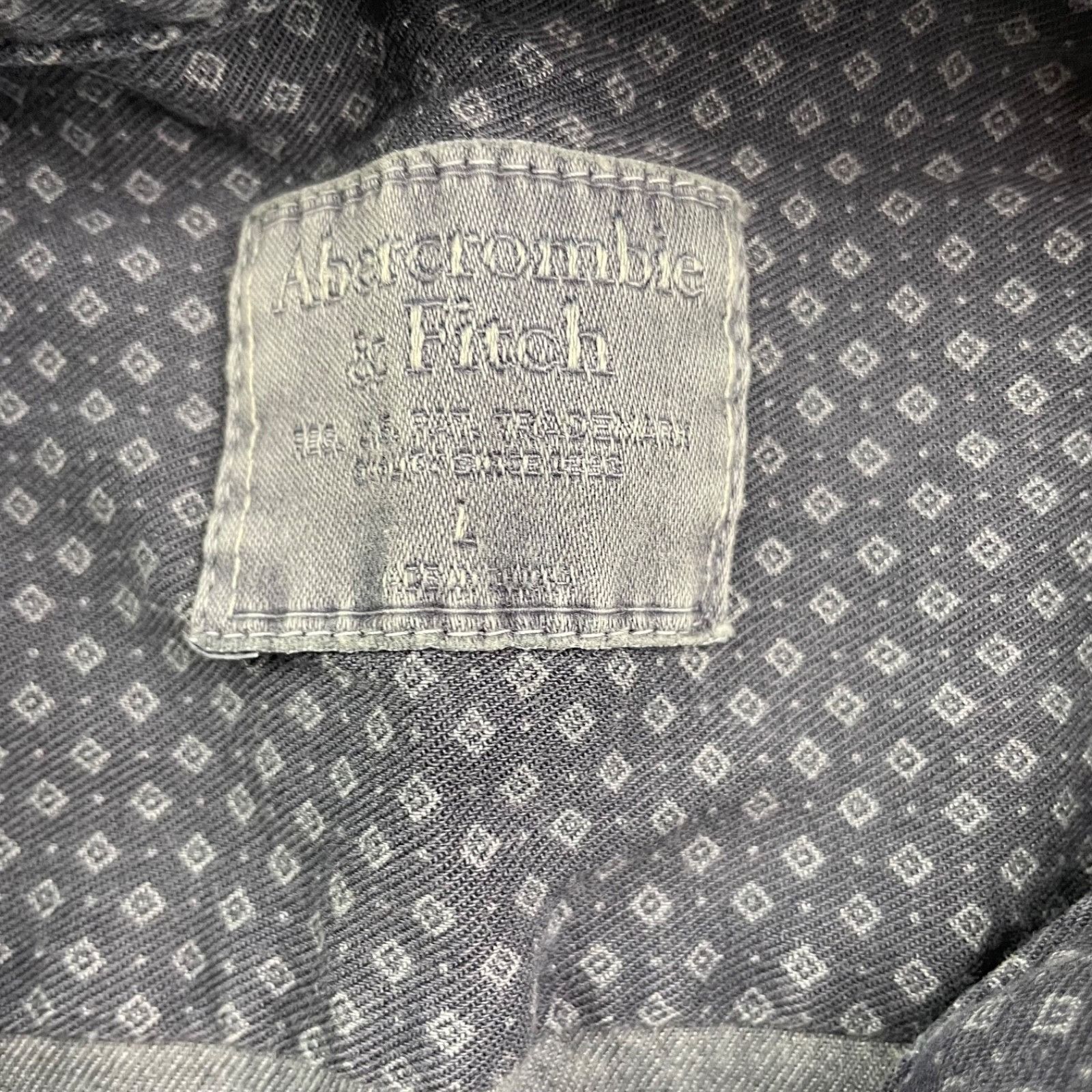 Abercrombie & Fitch Abercrombie & Fitch Men's 100% Cotton L/S Button Shirt Blue Size US L / EU 52-54 / 3 - 3 Thumbnail