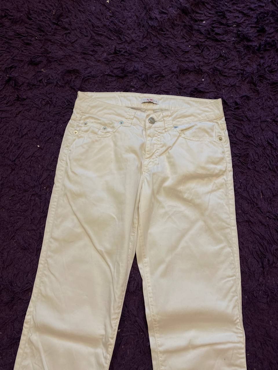 Versace vintage Versace white jeans luxury streetwear Y2K Size US 27 - 8 Thumbnail