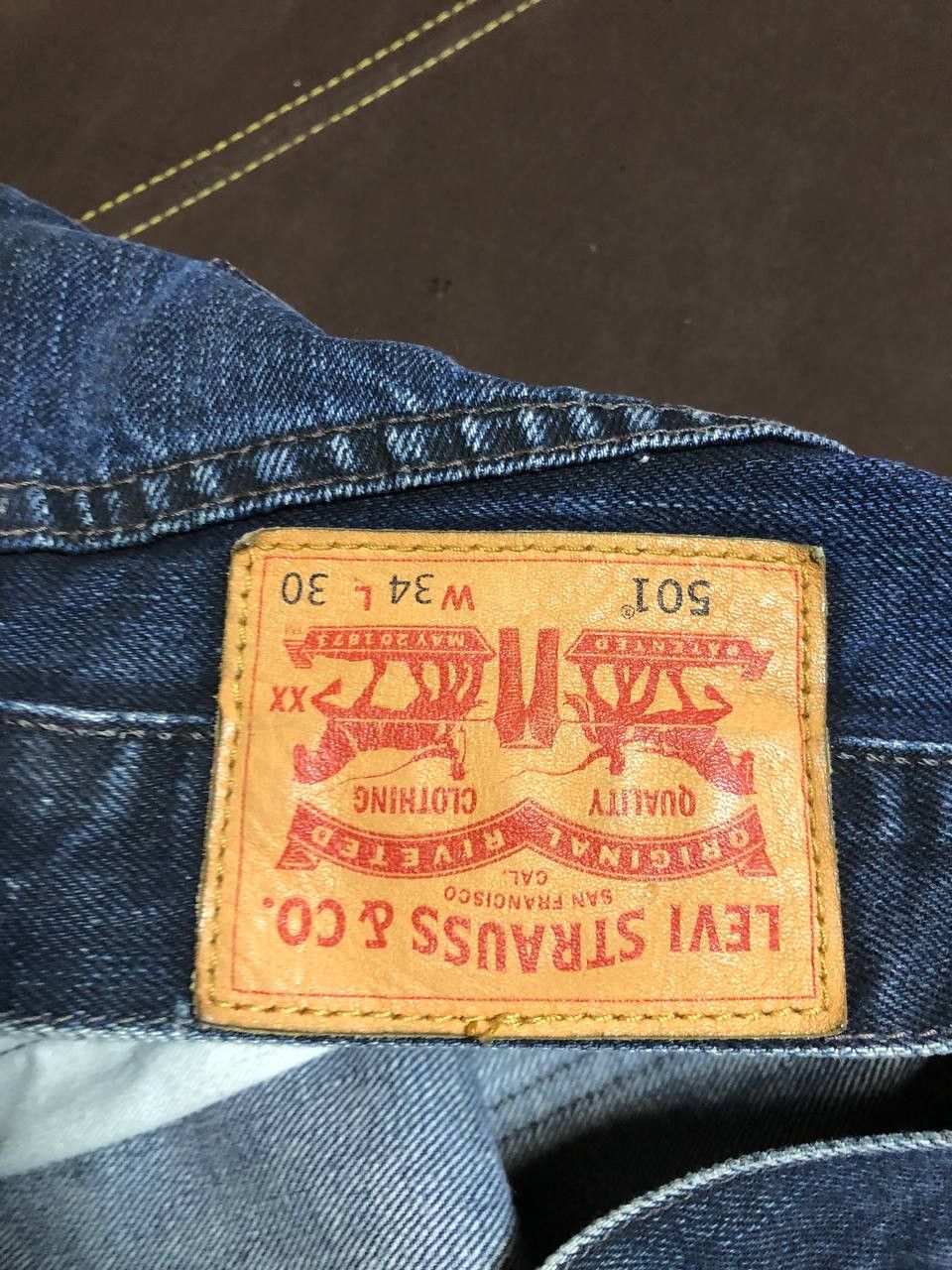 Levi's Vintage 501 Straight Leg Blue Denim Distressed shorts Size US 34 / EU 50 - 4 Thumbnail
