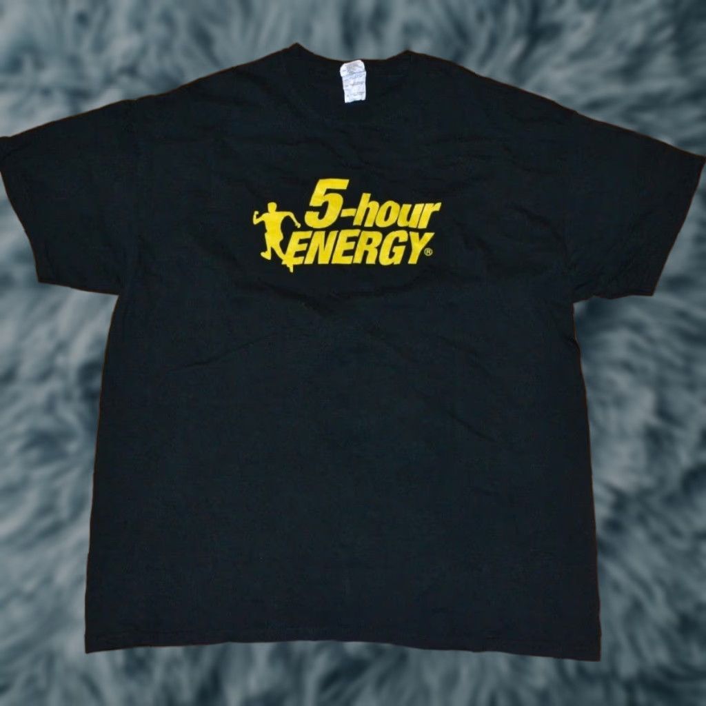 Gildan 5 Hour Energy Shot Drink Logo Black T Shirt XL Five Nice Shirt Mens Graphic Tee 5-hour Energy XL Black 100% Cotton Gildan Size US XL / EU 56 / 4 - 1 Thumbnail