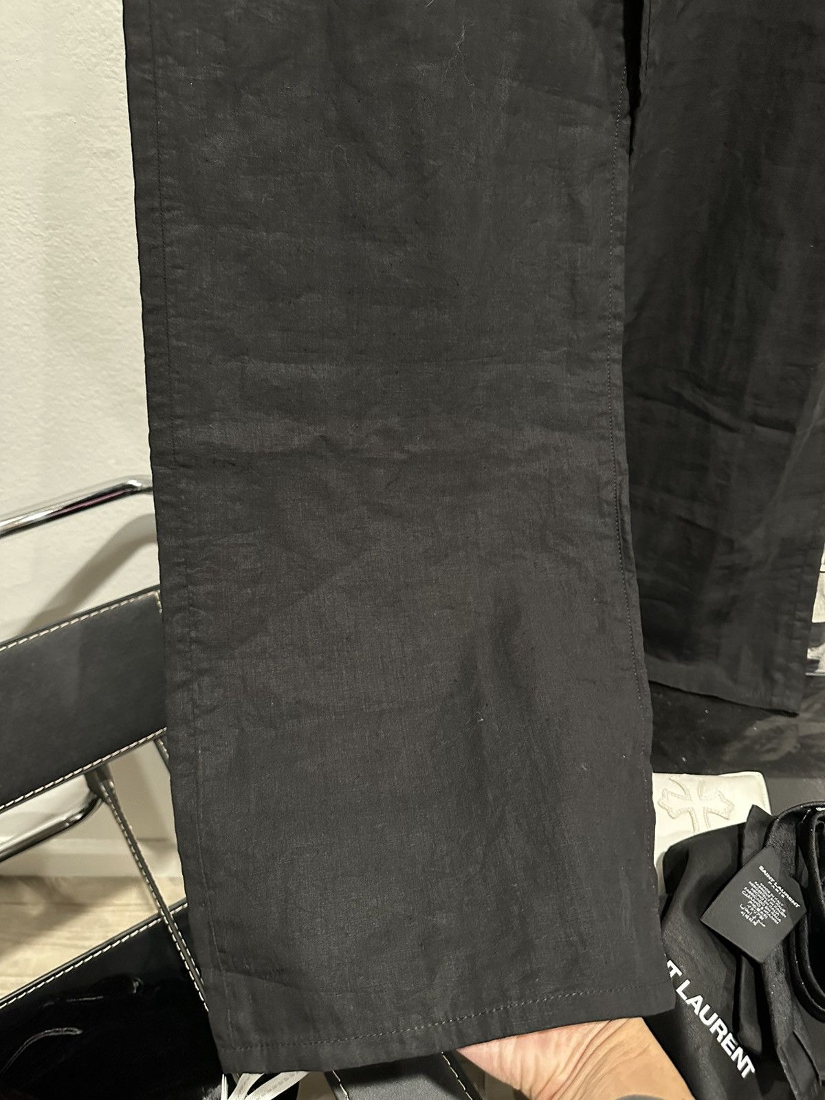 Saint Laurent Paris BNWT SS22 Chambray Large Pants 32 Size US 34 / EU 50 - 3 Thumbnail