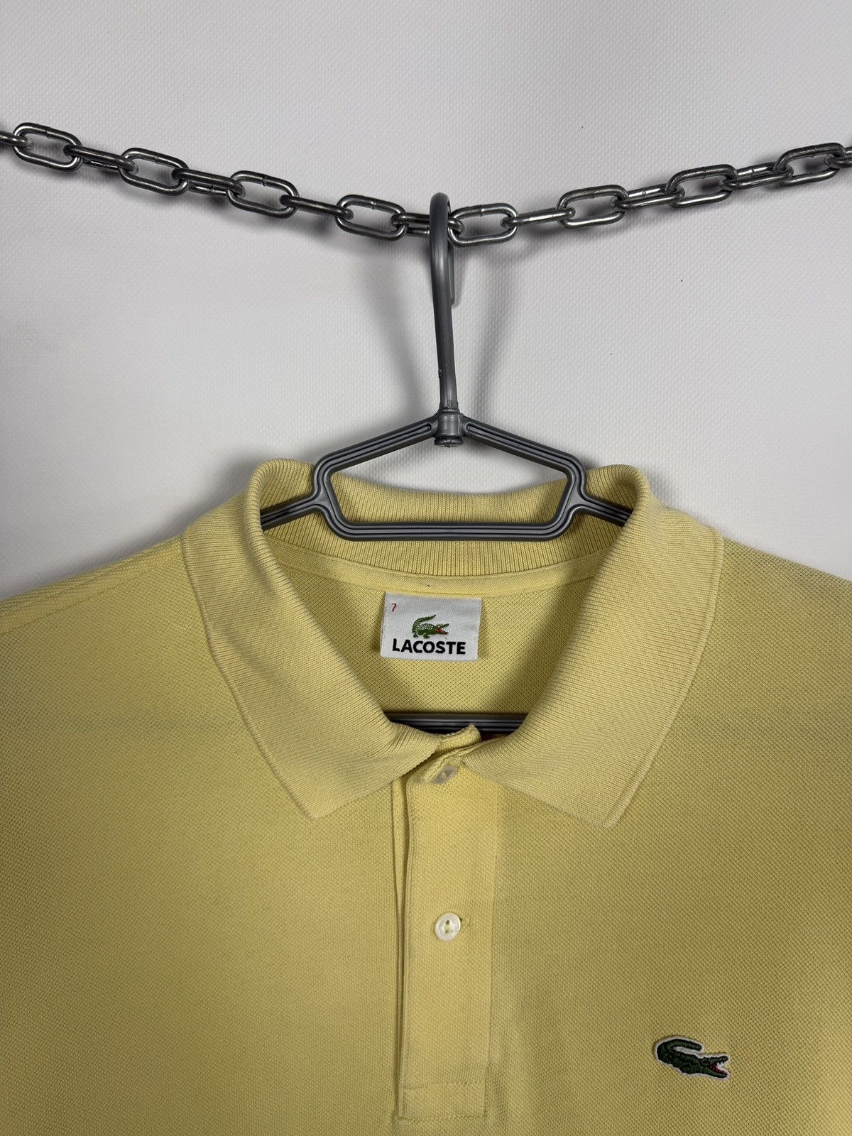 Lacoste Men’s Lacoste Vintage Short Sleeve Polo Shirt Yellow Size 7 Size US XXL / EU 58 / 5 - 7 Thumbnail