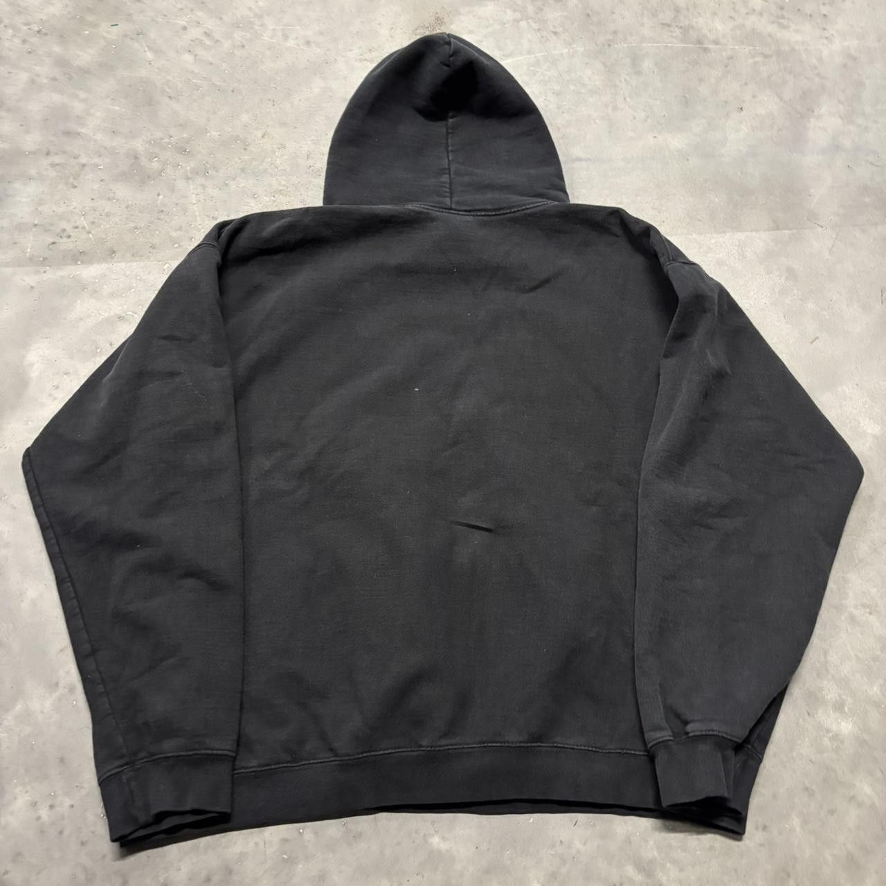 Japanese Brand × Vintage Crazy Vintage Y2K/2000s Black Nevada Streetwear Boxy Hoodie! Size US L / EU 52-54 / 3 - 7 Thumbnail