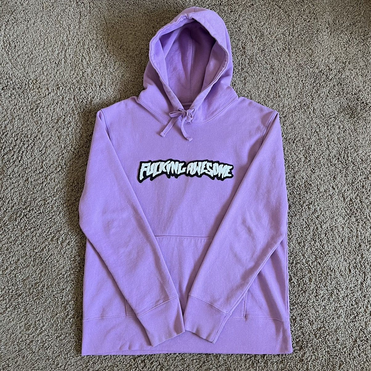 Fucking Awesome Fucking Awesome Garment Dyed Chenille Logo Hoodie | Grailed
