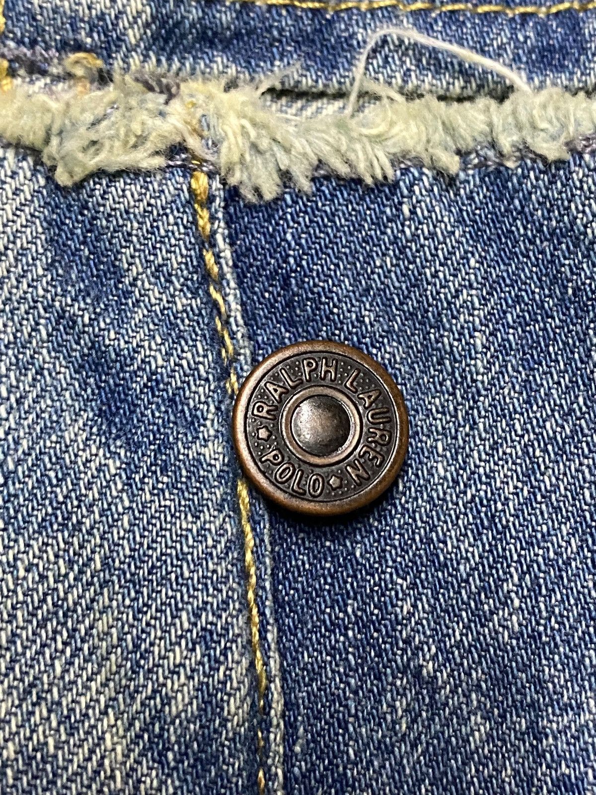 Ralph Lauren Vintage Polo Ralph Laurent Shashiko Boro Lace up Belt Jeans Size US 32 / EU 48 - 11 Thumbnail
