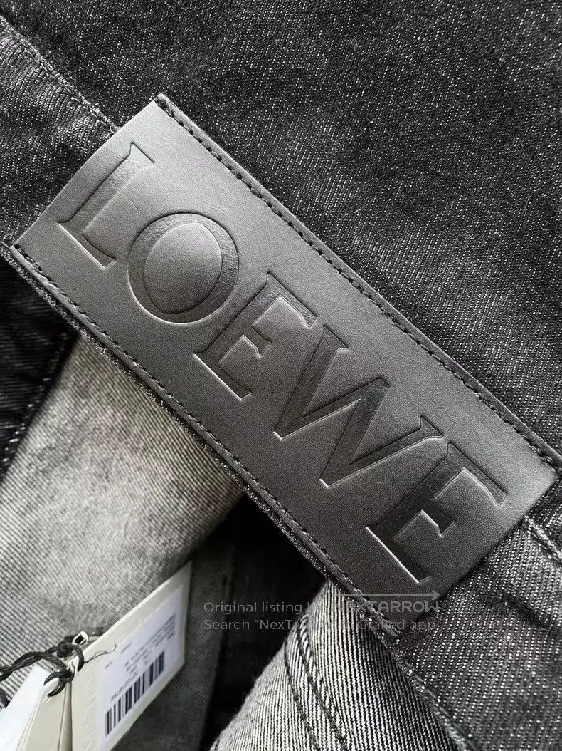 Loewe Loewe Cotton Logo Embroidered Denim Jacket Size XS / US 0-2 / IT 36-38 - 4 Thumbnail