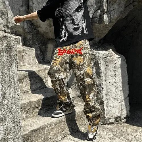 VIBE Embroidery Camo Cargo Pants Size US 32 / EU 48 - 8 Thumbnail
